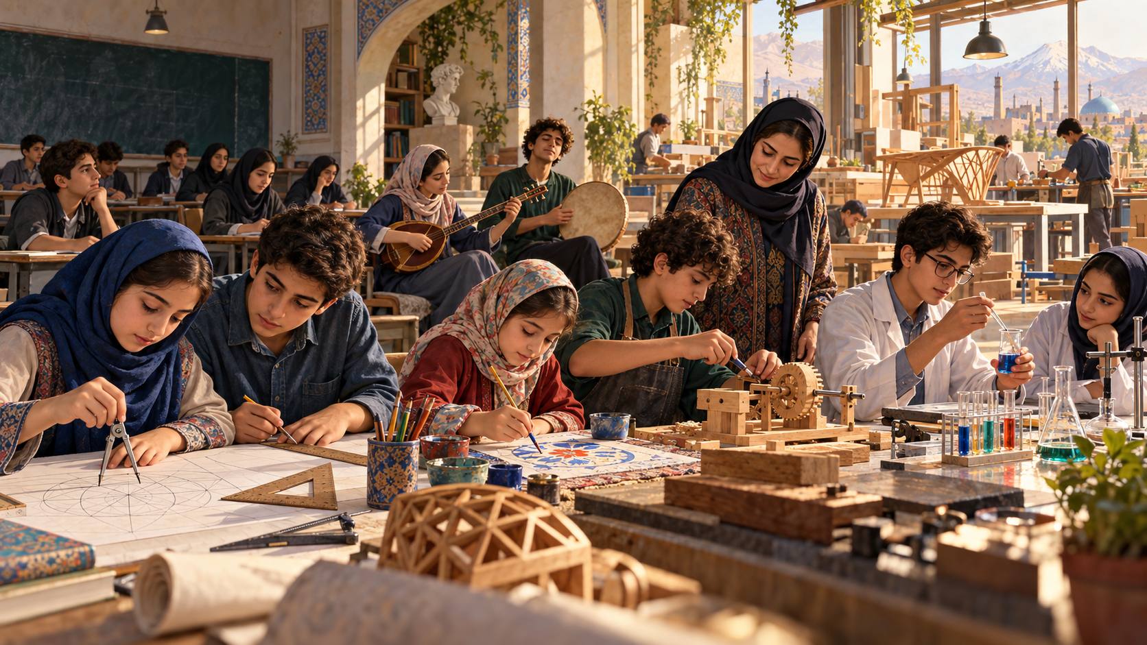 اموزش ، بازار و تولید ملی